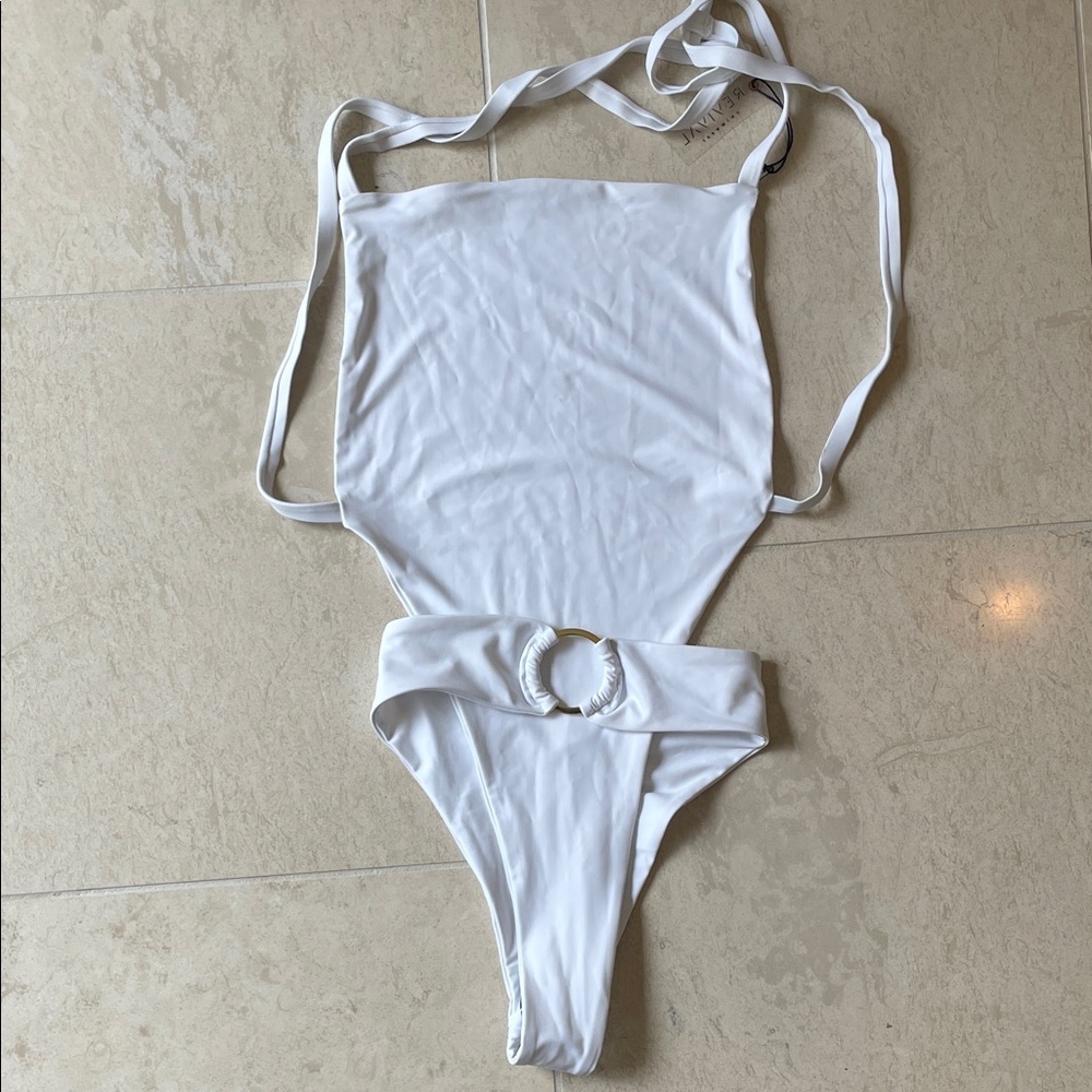 White Kids One Piece Swimsuit